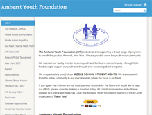 Tablet Screenshot of amherstyouthfoundation.org